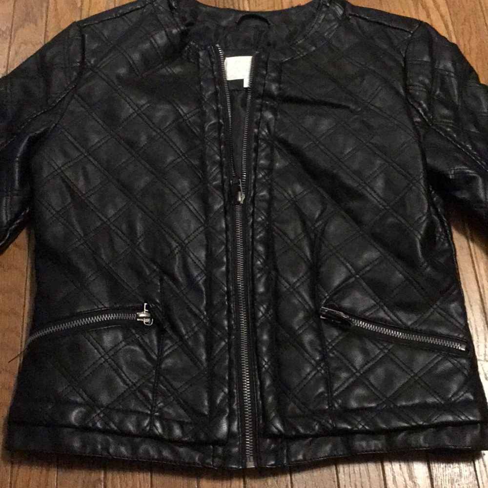 Imitation leather jacket - Picture 2 of 5